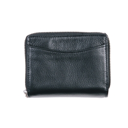 Portefeuille cuir femme noir - dos