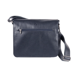 Besace homme cuir marine Frandi -de face