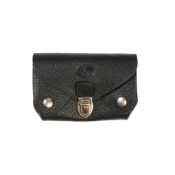 Porte monnaie noir avec tuck - Frandi