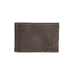 Porte carte cuir marron