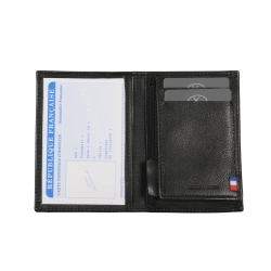 Portefeuille fin en cuir