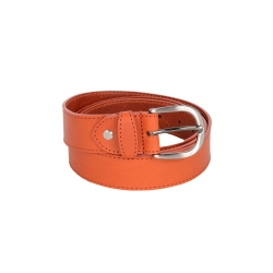 Ceinture cuir orange