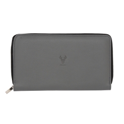 Compagnon gris en cuir pour homme et femme - Frandi