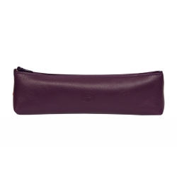 Trousee cuir violet- de face
