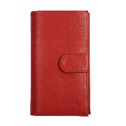 compagnon cuir femme rouge - Frandi