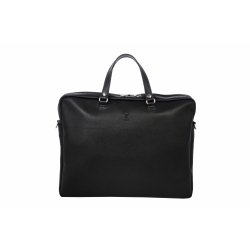Cartable cuir noir