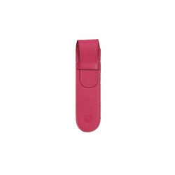 Etui à stylo rose en cuir - Frandi