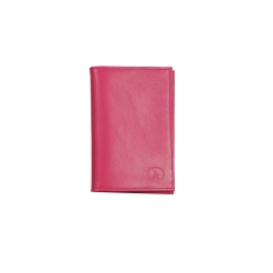 Protège passeport cuir fushia - Frandi