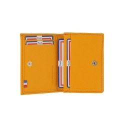 Porte carte femme et homme jaune - Frandi