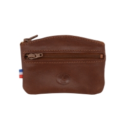 Porte monnaie cognac 5204