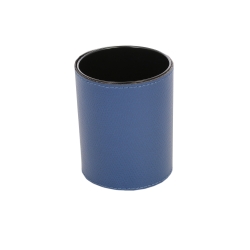 Pot crayon cuir bleu - Frandi