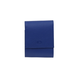 Porte chequier cuir - Porte chequier bleu 
