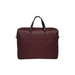 Sac cartable buisness en cuir bordeaux - Frandi 35998