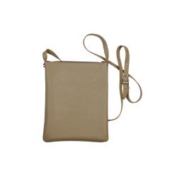 Pochette bandoulière cuir taupe - Frandi 