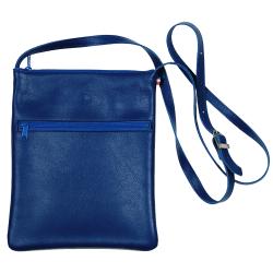 Pochette bleu en cuir ref 03269