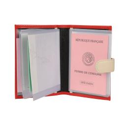Porte photo rouge et beige - Frandi