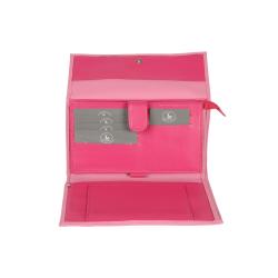 Compagnon cuir rose et fushia - de face