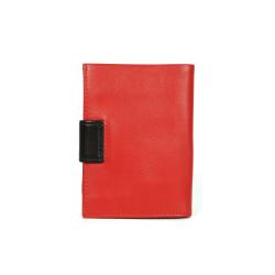 Portefeuille femme rouge et noir - Frandi