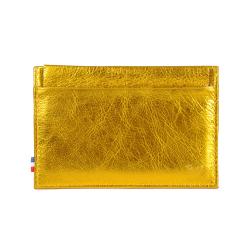 Porte carte cuir jaune - Frandi