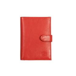 Portefeuille rouge en cuir - Frandi