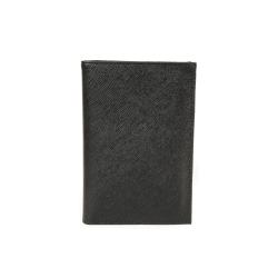 Portefeuille cuir noir safiano
