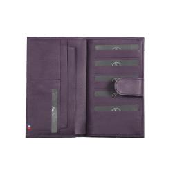 Compagnon cuir violet