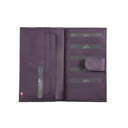 Compagnon cuir violet