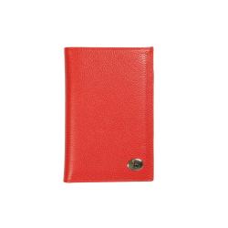 Portefeuille rouge en cuir pour homme