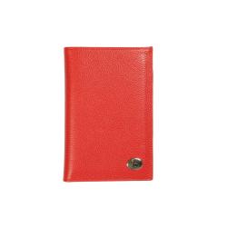 Portefeuille rouge en cuir pour homme