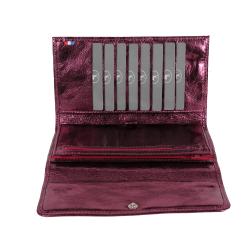 Compagnon cuir aubergine - Frandi