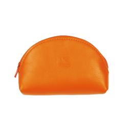 Porte monnaie femme cuir-Orange