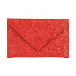 Porte papier enveloppe rouge - de face