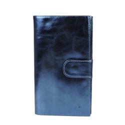 Compagnon cuir bleu nuit - Face