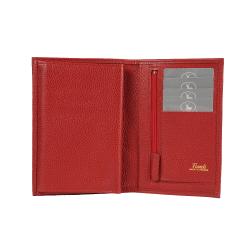 Portefeuille carmin en cuir - Frandi