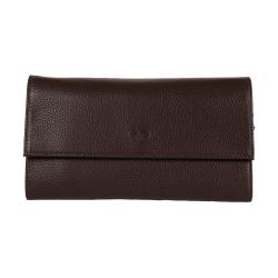 compagnon cuir marron -face