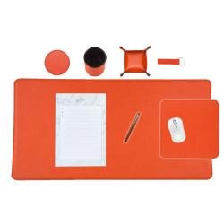 Set de bureau 80/40 cm-Orange