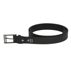 Ceinture noir avec boucle inoxydable