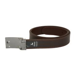 Frandi ceinture avec boitier en cuir marron