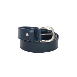 Ceinture cuir bleu marine