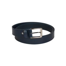 Ceinture en cuir marine 35 mm