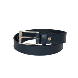 Ceinture bleu marine en cuir
