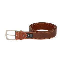 Frandi ceinture large en cuir cognac -4139