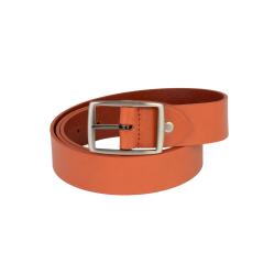 Ceinture orange femme cuir