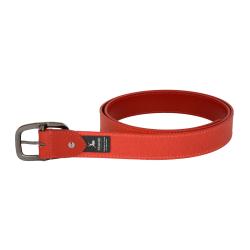 Frandi ceinture rouge en cuir made in France