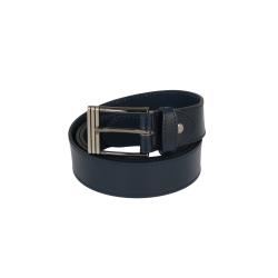 Ceinture marine avec surpiqûre cuir