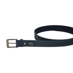 Ceinture en cuir marine 35 mm