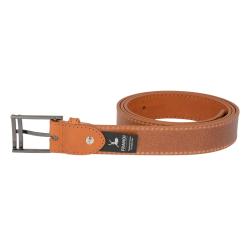 Ceinture homme avec surpiqûre sport en cuir