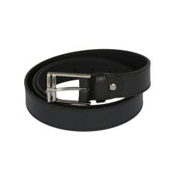Ceinture noir avec boucle inoxydable