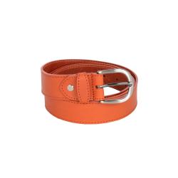 Ceinture cuir orange