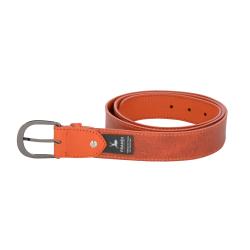 Ceinture cuir orange